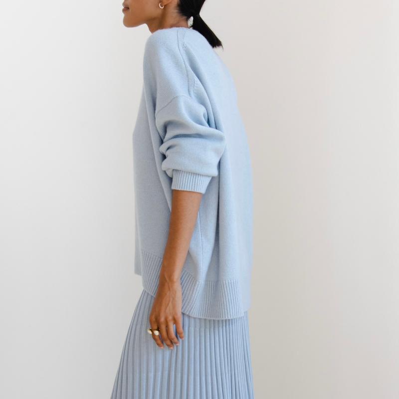 Корейский осенне-зимний свитер, женский вязаный джемпер с круглым вырезом, свободные топы с длинными рукавами, женский пуловер, теплые женские свитера