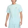 Solid Color Crew Neck Short Sleeve T-Shirt Men Tops Mint-Blue DV9840-474
