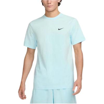 Однотонная футболка с круглым вырезом и коротким рукавом, мужские топы, мятно-голубого цвета DV9840-474