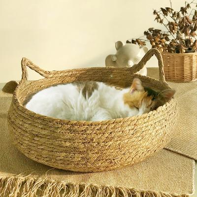 Плетение кошачьих гнезд Прочные удобные кошачьи гнезда из ротанга Утолщенные дышащие износостойкие кошачьи гнезда Товары для животных