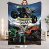 3D Monster Jam Монстр-трак Мультяшная Фланелевая Мягкая Плед Плед для Спальни Мальчика Дивана Кровати Теплый Плед Пикник