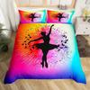 Пододеяльник для балета, комплект постельного белья Love Gymnastics, полиэстер, танцор, музыкальный плед, чехол для вечеринки Popstar, вольные упражнения, декор