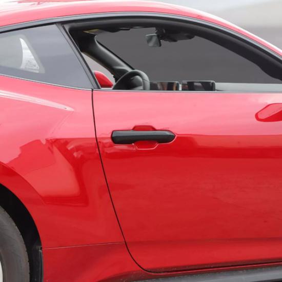 Fit For Ford Mustang 2024+ Carbon Fiber Exterior Door Handle Decor Cover Trim 2P
