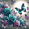 Diamond Mosaic Animal New Arrival Butterfly Full Square Round Embroidery Rose Flower Painting Home Decoration