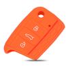 Чехол для брелока с силиконовым покрытием jingyuqin с 3 кнопками для VW Polo 2016 Golf 7 MK7 для Skoda Octavia Combi A7 для SEAT Leon Ibiza CUPTRA