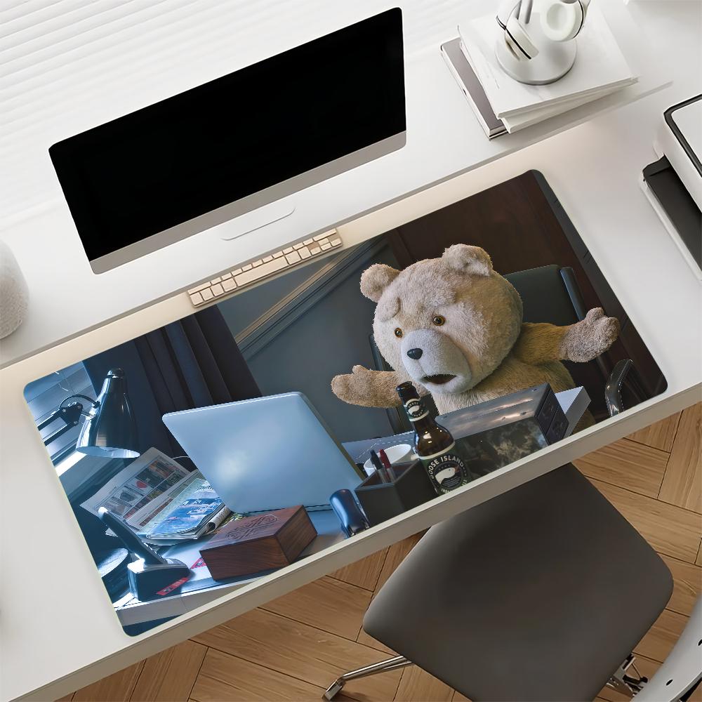 Cartoon TTed Mouse Pad Nonslip Rubber Computer Mat Gamer Balance Decoracion Deskmat Laptop Office Large