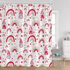 Cute Rainbow Heart Pattern Shower Curtain Children's Simple Modern Bathtub Decorative Polyester Bathroom Shower Curtain
