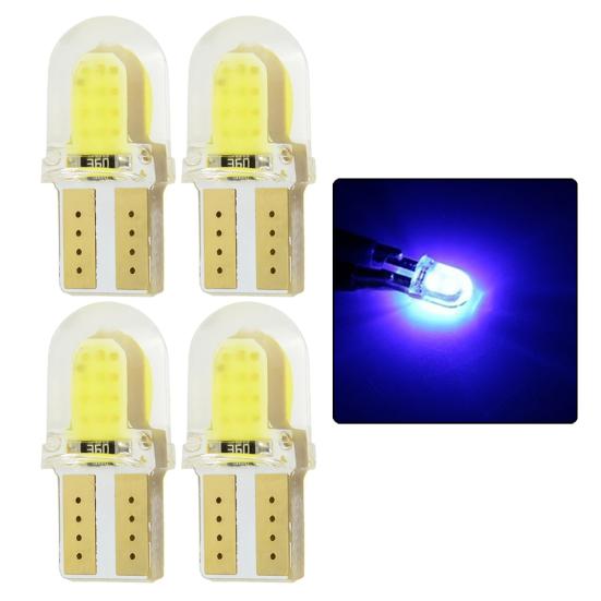 4Pcs T10 W5W COB LED Canbus Super Bright Wedge Parking Light Car Lamps