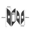 4x Car Window Lift Switch Panel Covers Trim For Toyota Hilux Revo 2015-2021 RHD