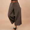 Women's Cotton Hemp Wide Leg Pants Loose Summer Thin Style Large Size Casual Loose Pants