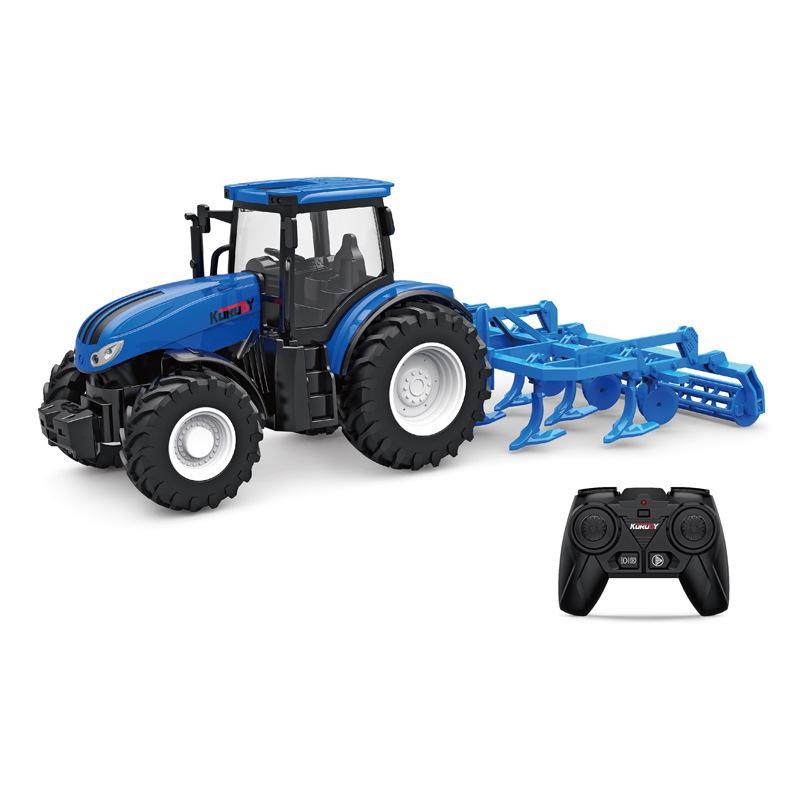 Alloy Remote Control Farmer Tractor Simulation Engineering Vehicle Electric Toy Farm Transport Vehicle 2.4G Remote Contro Vehicl
