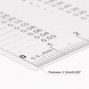 uxcell 5pcs High-Precision SEC Size Estimation Chart, 8x5.5cm, 0.2mm, Transparency Defect Detection Film Ruler for Measuring Diameter and Line Width D