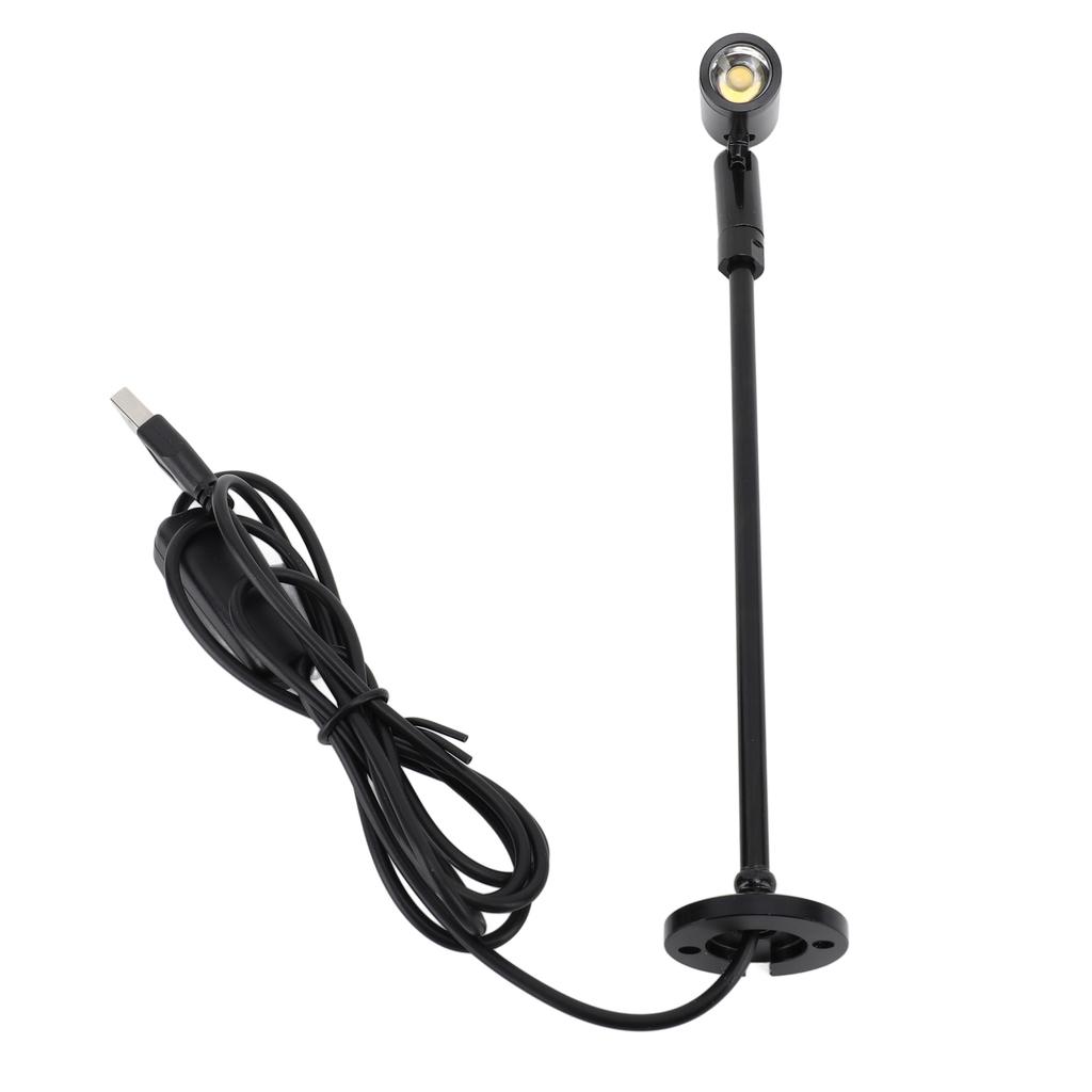 Standing Cabinet Spotlight LED Jewelry Display Spotlight Standing USB Powered Aluminium Mini Spotlight Lamp for Arts