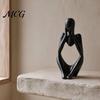 Minimalist Art Statue Thinker Statue, Modern Abstract Sculpture, 3D Printed Home Office Decoration Collectible Figurine for Bookshelf Desktop