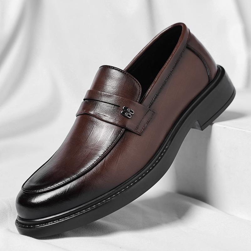 Fashion Male Shoes High Quality Fashion Men Business Shoes Italian Handmade Shoes Genuine Leather Loafers Slip-ons Men Casual Footwear