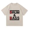 Смешная футболка Drum and Bass Шутки для любителей рома и задниц Футболка с коротким рукавом 100% хлопок Унисекс Модная повседневная футболка Оверсайз