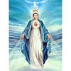 DIY Diamond Painting The Virgin Mary Cross Stitch Kit Mosaic Art Diamond Painting Full Circle Diamond Home Decoration