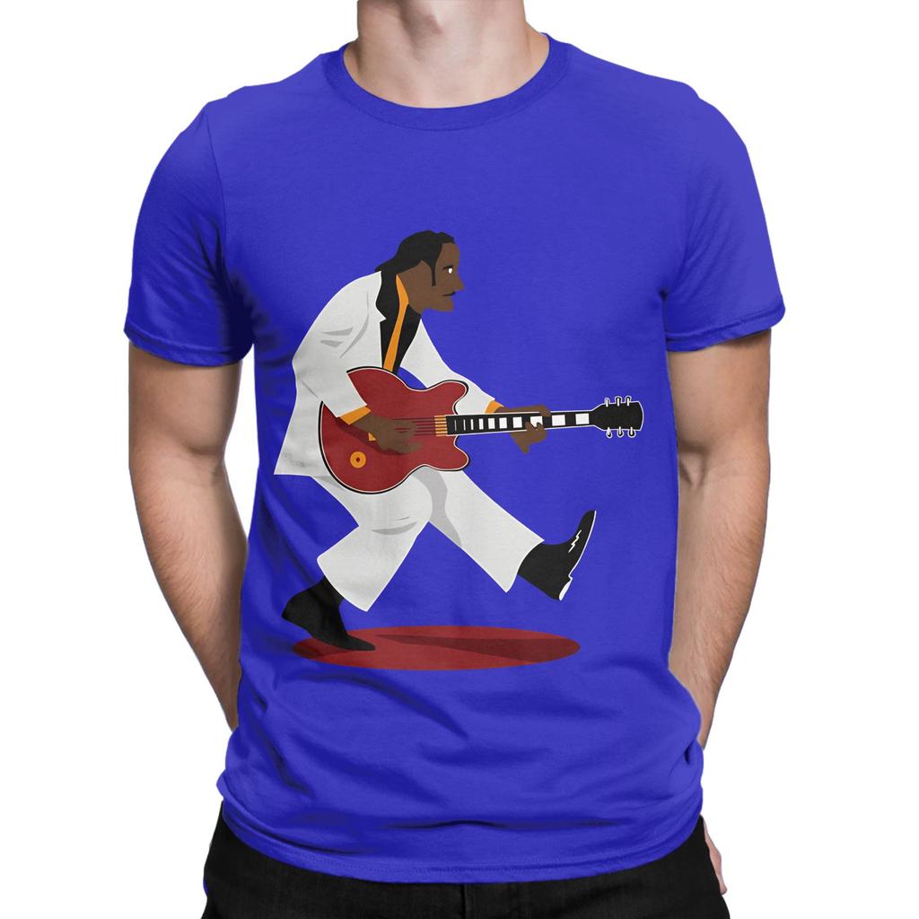 Chuck Berry Duck Walk Funny 100 Cotton TShirt Chuck Berry Tops Tees For Unisex