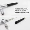 Airbrush Gun Gravity and Siphon Feed Airbrush 0.3mm Nozzle 22cc & 7cc Cups for Cake Decorating