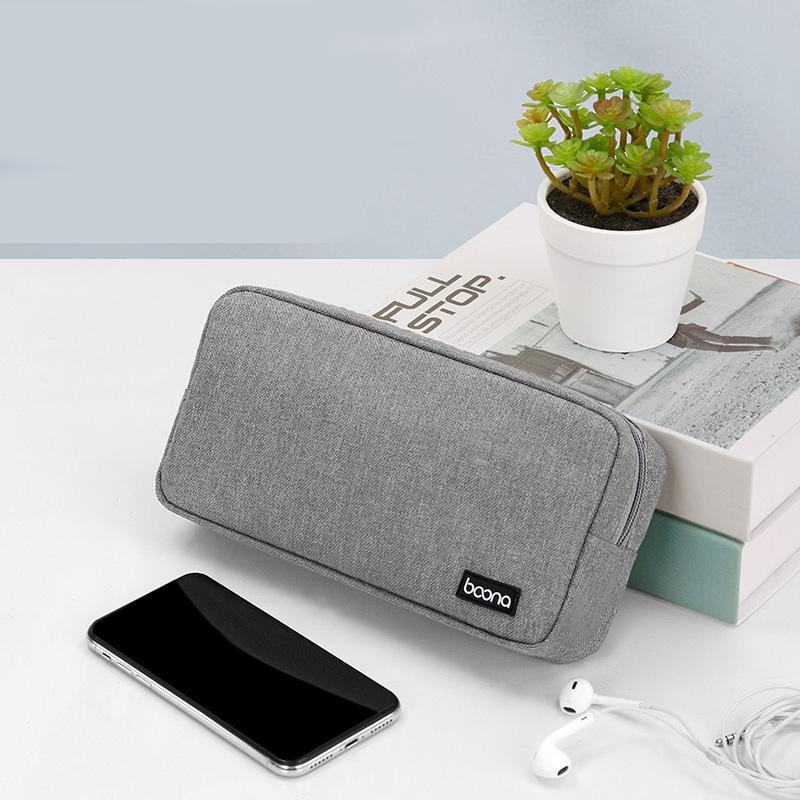 Boona Портативная сумка для хранения из ткани Оксфорд, сумка для хранения кабеля для передачи данных, зарядное устройство, сумка для хранения адаптера питания для ноутбука, Power Bank