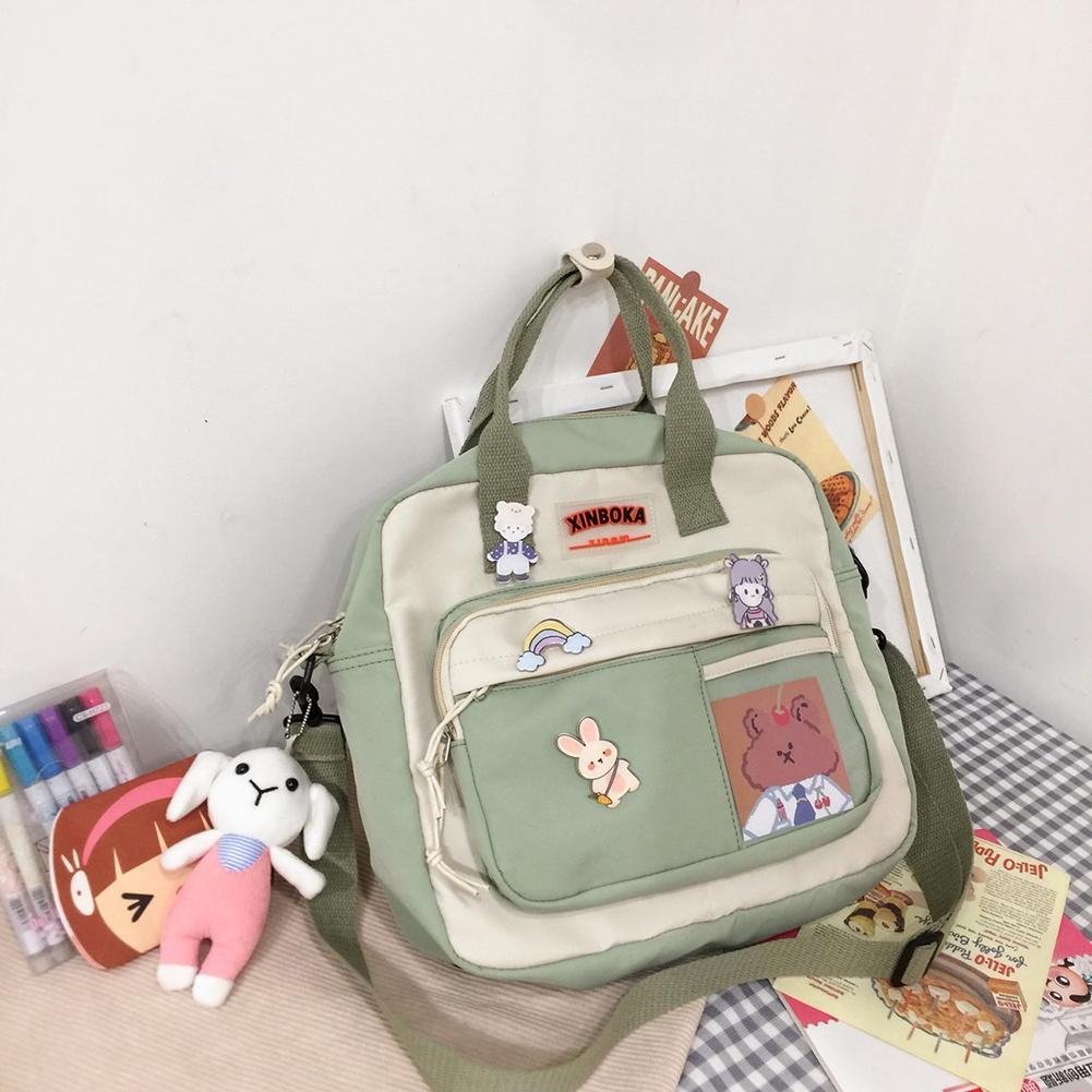 Kawaii плечевой рюкзак японский студенческий значок школьный портфель сумка через плечо MIT