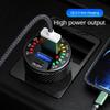 12 24V Dual USB Car Charger QC 3.0 Waterproof 18W Fast Charging Marquee Light LED Voltmeter ON OFF Switch Car-charger Adapter