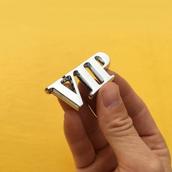 Car Styling 3D Metal Stickers VIP Junction Produce Emblem Decal Auto Accessories