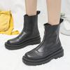 Fashion Big Size 42 Platform Ankle Boots For Women Fashion Slip On Thick Bottom Short Boots Autumn Winter Ladies Elegant Mordern Booties