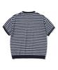 KNITTED Boucle Stripe Round Knit Navy
