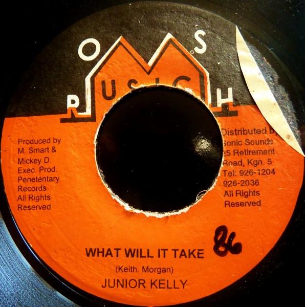 Пластинка 7 дюймов JUNIOR KELLY - What Will It Take NONE Mrosh Music 2000 Ямайка Регги, Ска и Даб Б/у