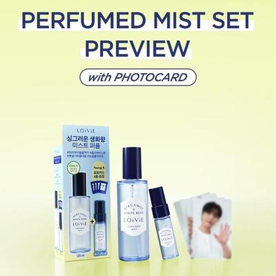 [Включает фотокарточку Young K] Парфюмированный мист Бергамот и Белая роза Набор лимитированной серии