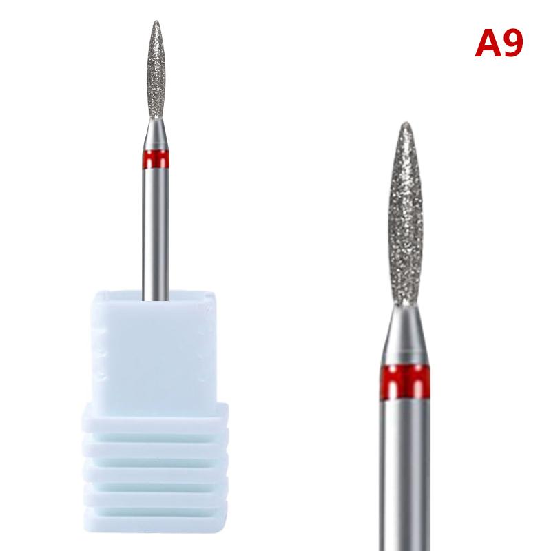 Алмазные фрезы для ногтей Очиститель кутикулы Для электрической дрели Маникюр Педикюр Полировка Инструмент для нейл-арта Салонные Домашние принадлежности
