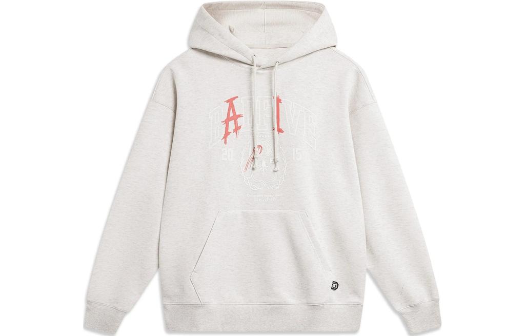 Li Ning Sweatshirt Men's Heather Gray Tile Gray AWDT475-3