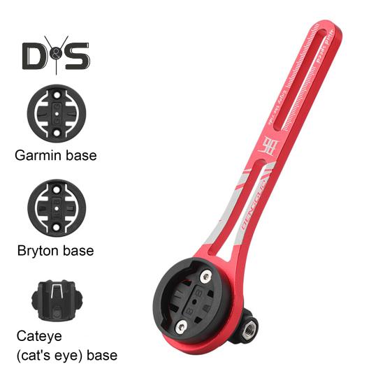 Переднее крепление для велосипеда, кронштейн из алюминиевого сплава со сменной базой для велокомпьютера, регулируемое интегрированное переднее крепление для велосипеда для Garmin Edge