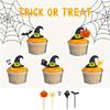 10Pcs/Bag Halloween Toothpicks Pumpkin Ghost Bat Fruit Fork Dessert Cocktail Cake Decoration Picks Halloween Party Supply