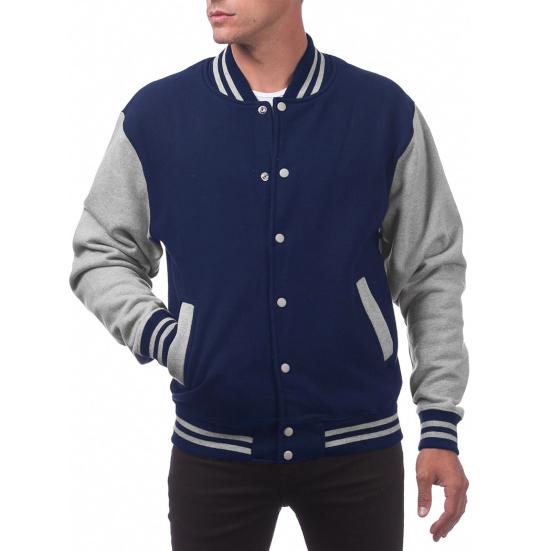 Men Baseball Jacket Stand Collar Long Sleeve Buttons Closure Patchwork Color Coat