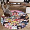 1pc Sailor Moon Anime Round Carpet  Office Chair Mat, NonSlip Rug for Home Decor, Living Room, Bedroom, Game Room