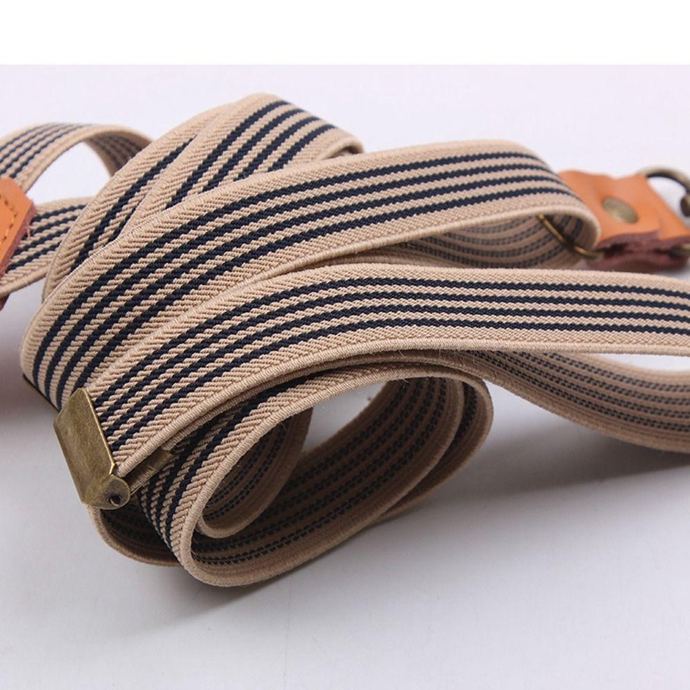 For Women Solid Color For Men Adjustable Braces Hanging Pants Clip Suspenders Clips Tie Suspenders