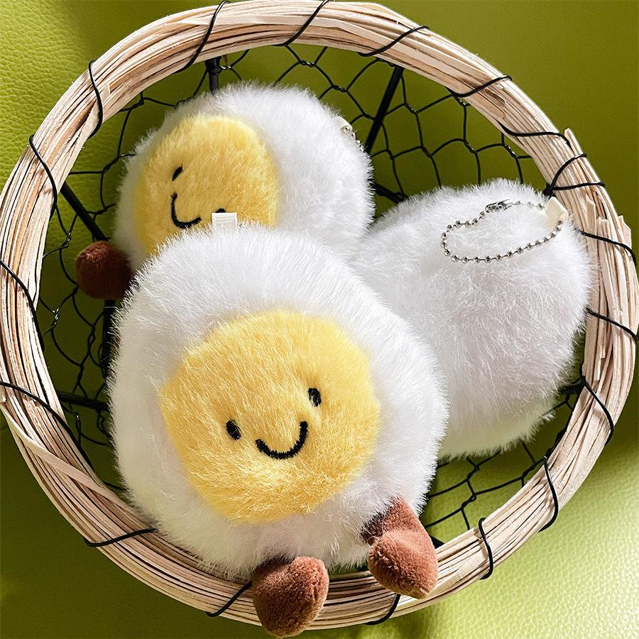 Fun Boiled Egg Doll Plush Toys Hot Spring Egg Doll Food Doll Pendant Children's Gift