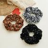 Vintage Glitter Sequin Velvet Scrunchies Party Hair Accessories Solid Head Bands Elastic Hair Rope Hair Ties For Women Girls