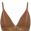 Calvin Klein Современный бюстгальтер с мягкой поддержкой и треугольными чашками, нижнее белье для женщин Кофейно-коричневый QF7456FU9