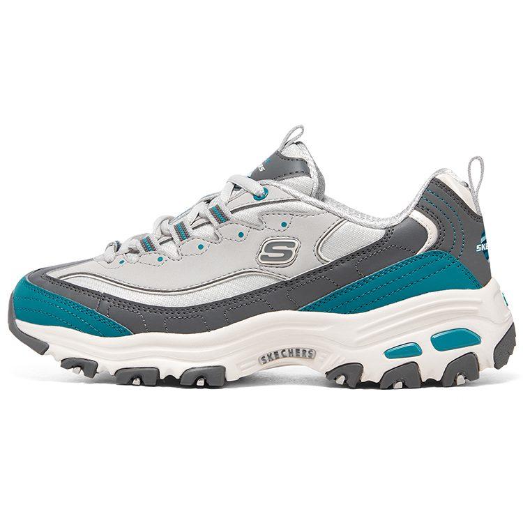 Skechers D'lites 1.0 'Белый Бирюзовый Серый' Женские 896262-GYBL