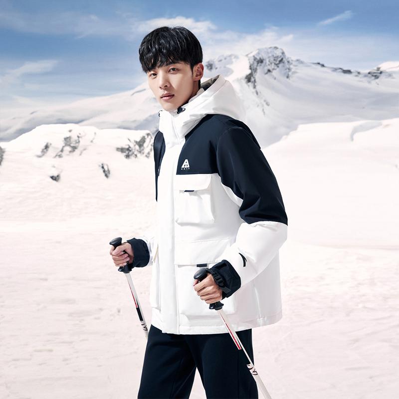 Anta Сращенная буква молнии с капюшоном пуховик мужской верхняя одежда 952347909-1