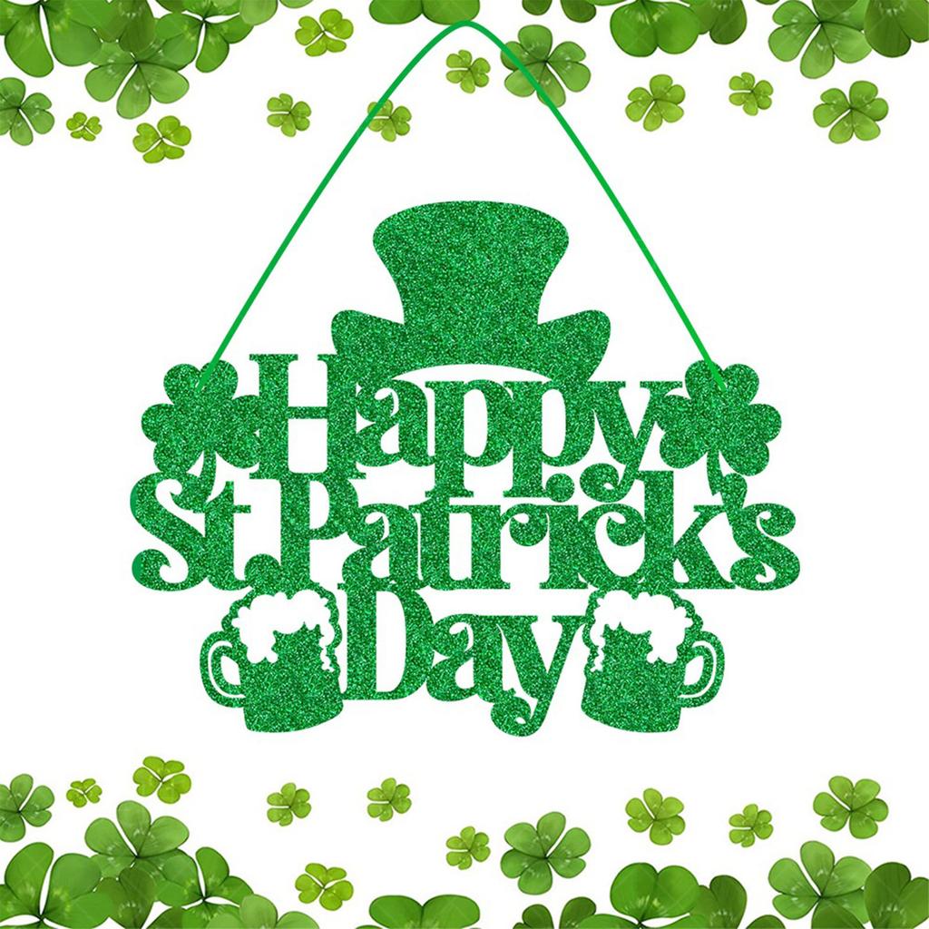 St Patricks Day Decorations Party Door Hangings Irish Holiday Hangings Decoration Home Decor
