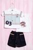 Комплект: тениска, майка и шортики BabyQ (56410)
