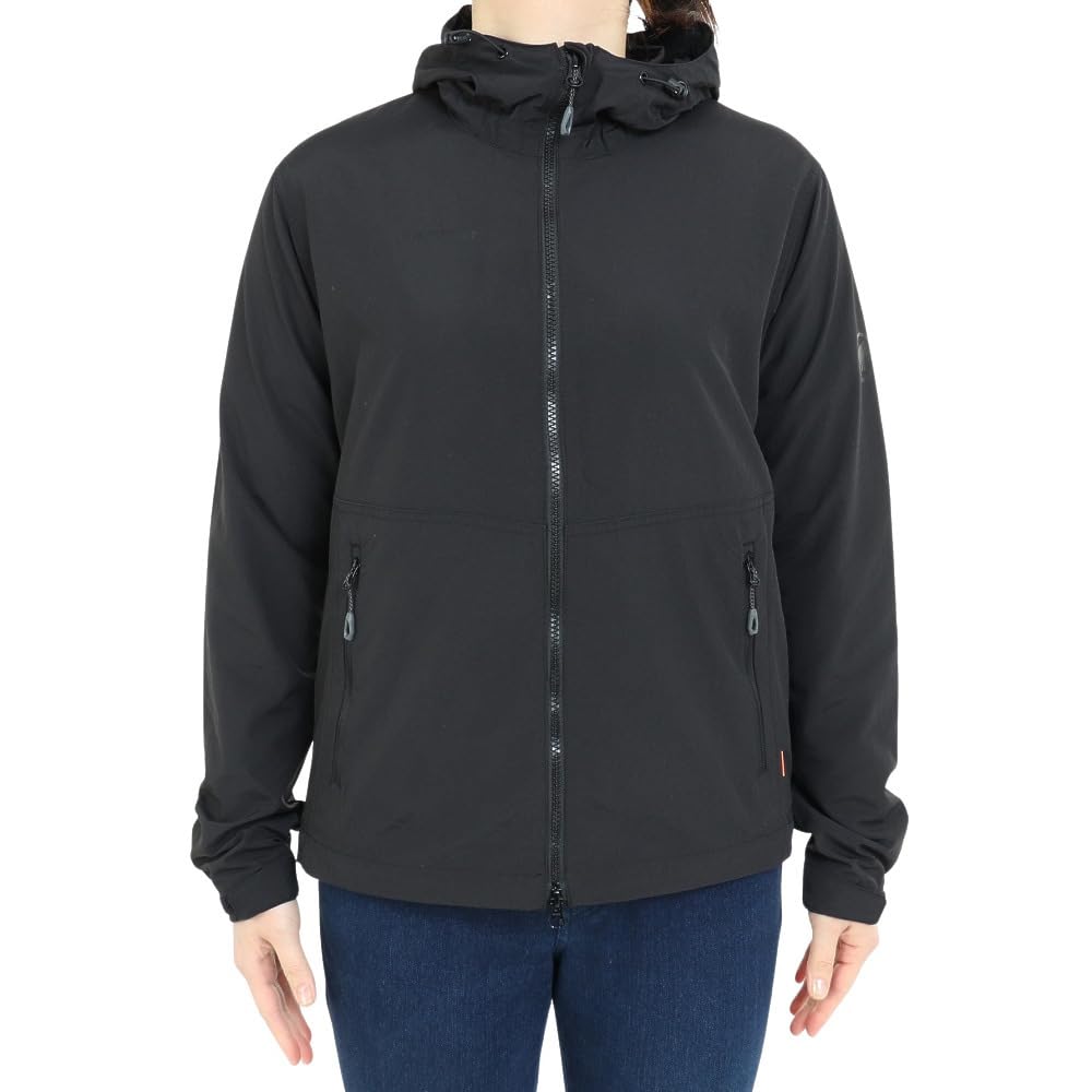 Mammut Hiking WB Hooded Jacket AF Asian Hiking Windbreaker Hooded Jacket Women's 1012-00401 Black, Fit,