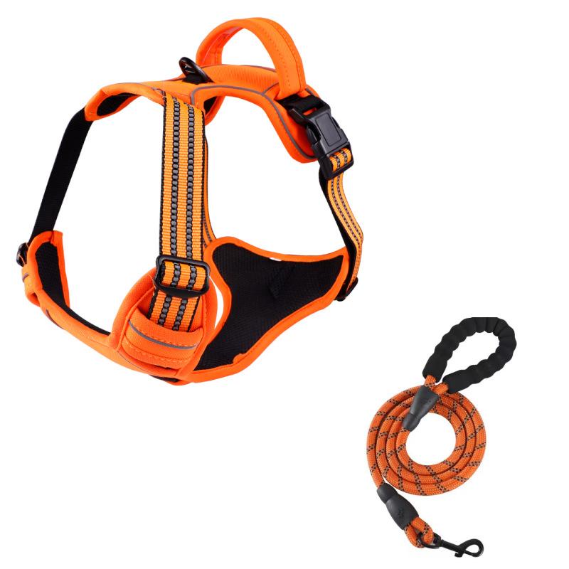 Ремень для выгула собак, универсальный светоотражающий жилет, поводок для собак, грудь, спина