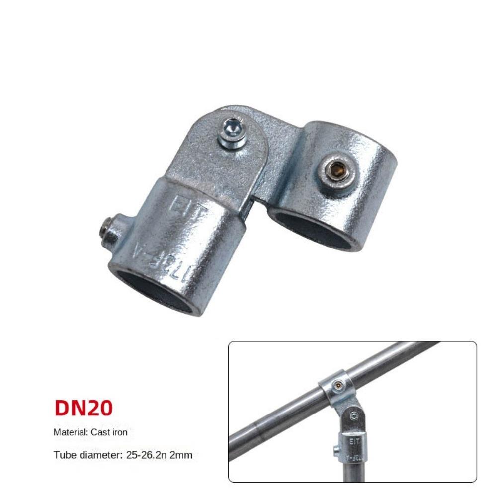 1\2''/3\4" Frame Fasteners Aluminum Alloy Steel Circular Pipe Connector Steel Tube Shelf