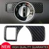 For Benz GLE GLS 16-2019 Steel Carbon Fiber Headlight Control Button Cover Trim