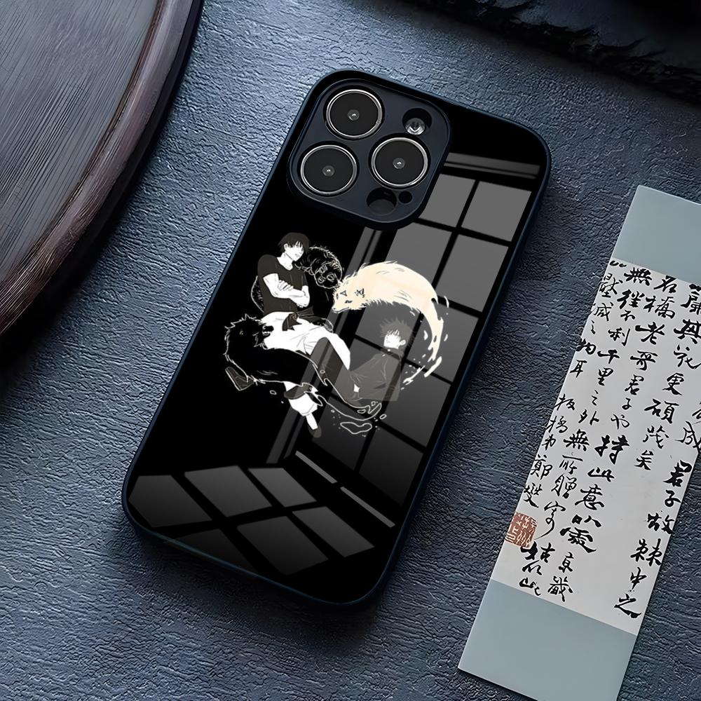 Чехол для телефона с изображением Тодзи Фусигуро из аниме Для IPhone 15 Pro Max 14 Pro 12 11 13 Mini X XR XS 16 Plus SE Закаленное стекло Задняя крышка